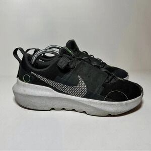 Nike Crater Impact Shoes Black Lime Green Size 5Y Womens Size 6.5 (DB3551-002)